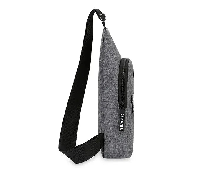 Chest Bag Men's One Shoulder Crossbody Bag Large Capacity Outdoor Sports And Leisure Fashion Small Shoulder Bag Large Capacit