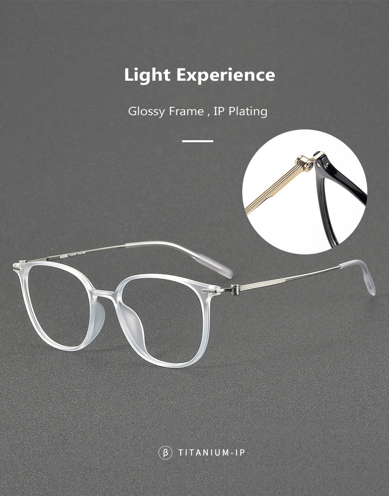 Acetate Titanium optical Glasses Frame Men Retro Round myopia Prescription Eyeglasses frames Women 2025 Vintage full Eyewear