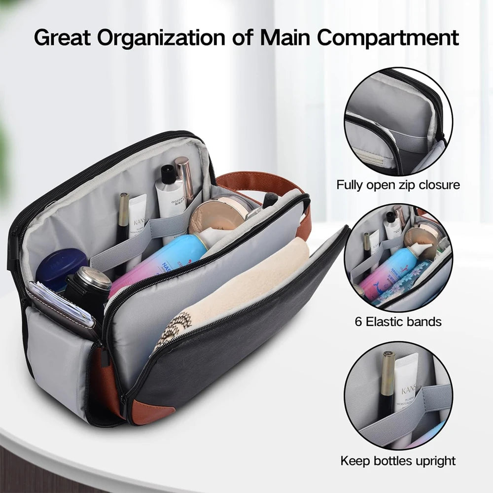 Men's Toiletry Bag Large Toiletry Organizer Dopp Kit Makeup Bag Waterproof Cosmetic Bags Men's Travel Necessaire