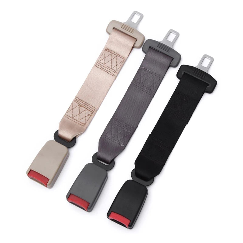 Seat Belt Extension Clip - 36CM 14'' Steel Car Safety Buckle & Pad Cover for Universal Fit Car Safety Belt Buckle Extension