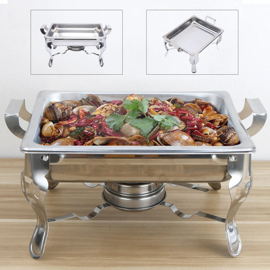 6L Food Warmer Chafing Dish Holding Containers Heat Containers