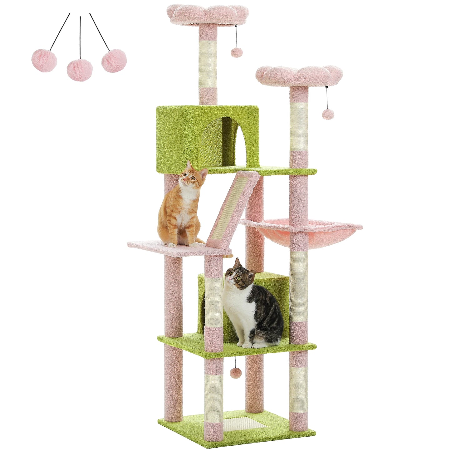 Multi-Level Cat Tree Cat Condo Scratching post for Kitten Furniture Large Cat Tower Cat Scrapers Cat Accessories Pet Cat Toys