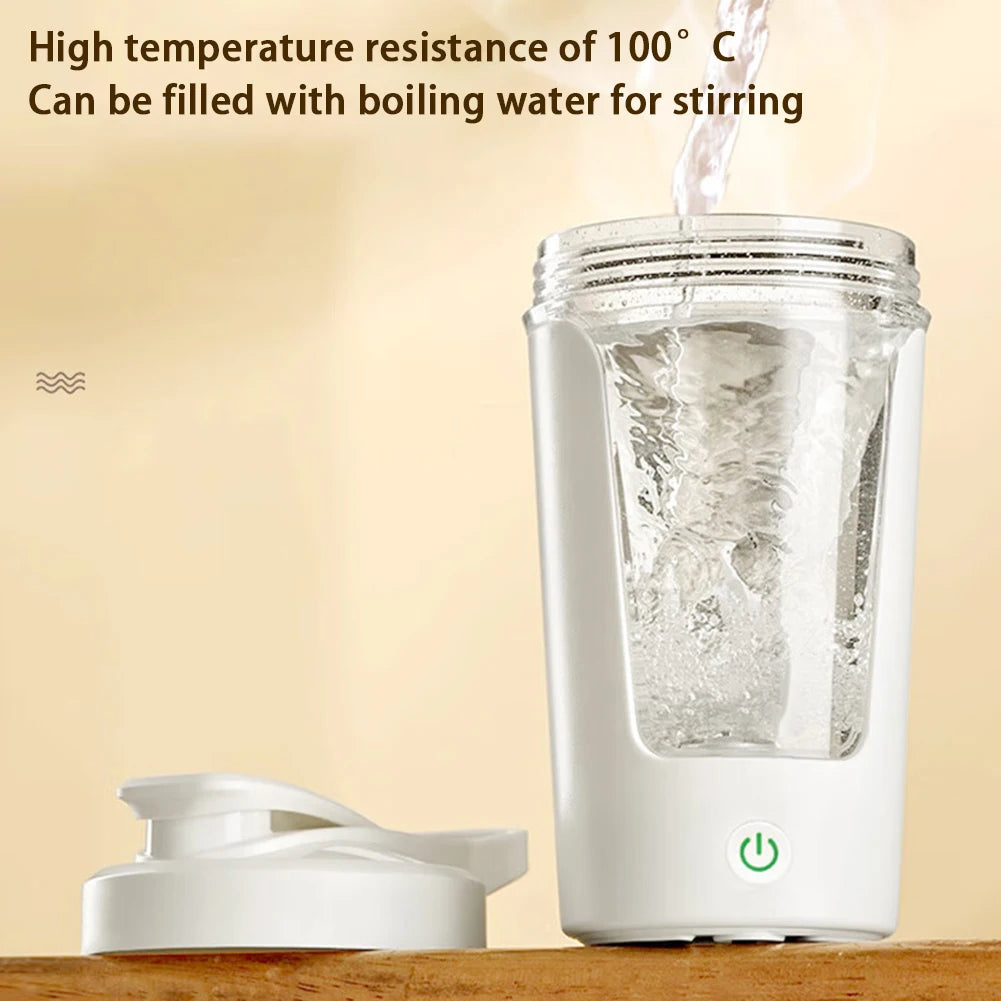 450ml Electric Automatic Mixing Cup Portable Whey Protein Shaker Bottle USD Rechargeable Fully Automatic Stirring Cup For Home