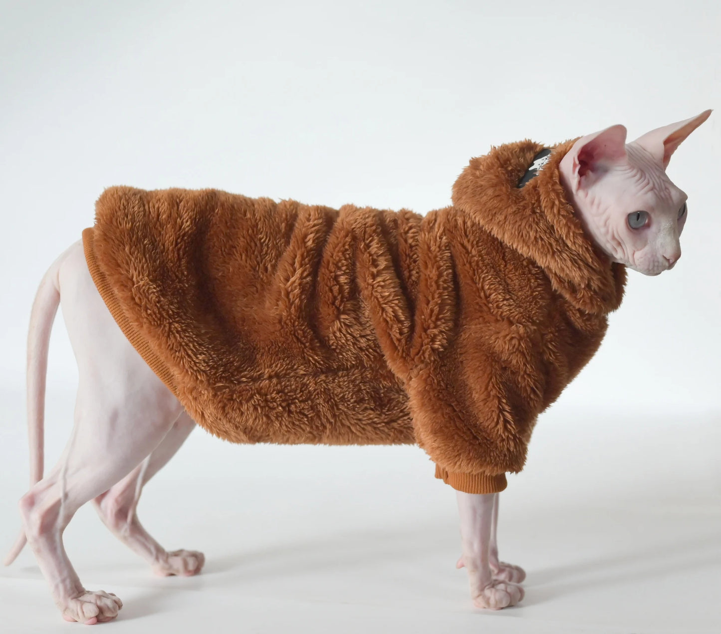 Hairless Cat Clothes Thick and Warm Winter Clothes Sphynx Cat Clothes Devon Cat Apperal for Small Kitten and Dogs