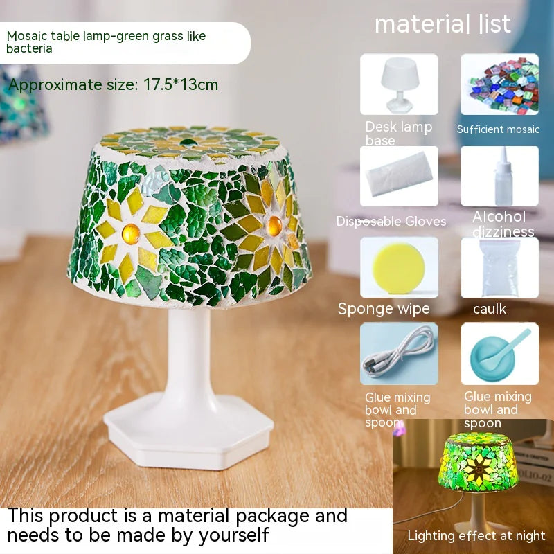 DIY Children's Mosaic Table Lamp