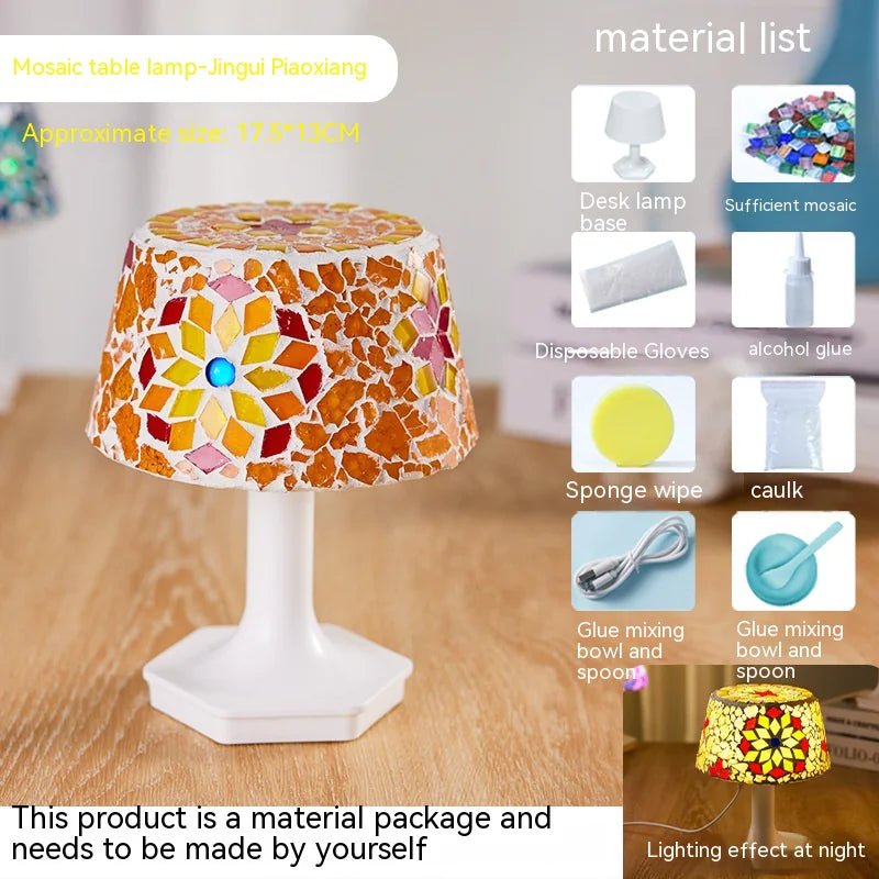 DIY Children's Mosaic Table Lamp