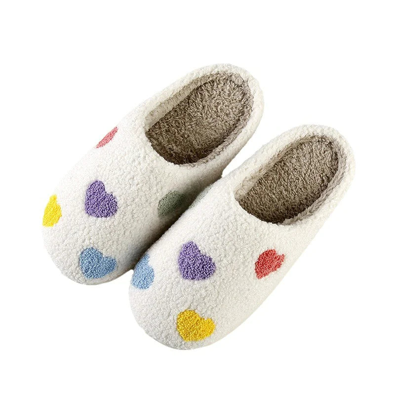 Colorful Hearts Indoor Slippers