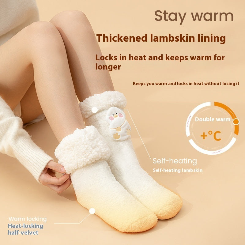 Thickened Fleece Warm Feet Electric Heating Socks