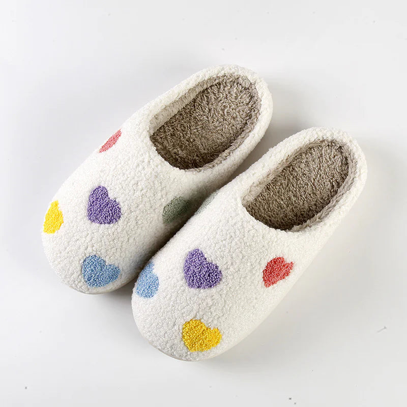 Colorful Hearts Indoor Slippers