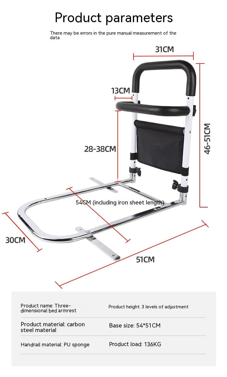 Anti-fall Armrest for Elderly, Bedside Aid