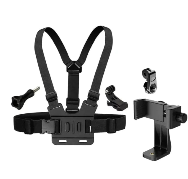 Universal Chest Mount Harness for Smartphones & Action Cameras