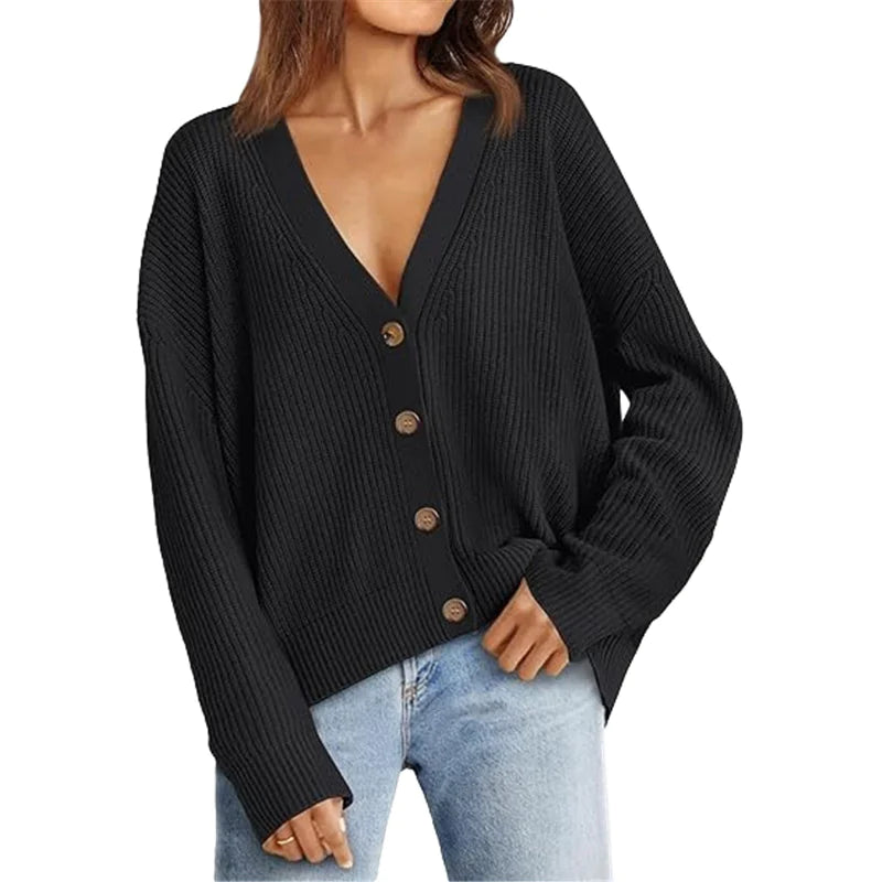 Women's Lightweight Button Cardigan