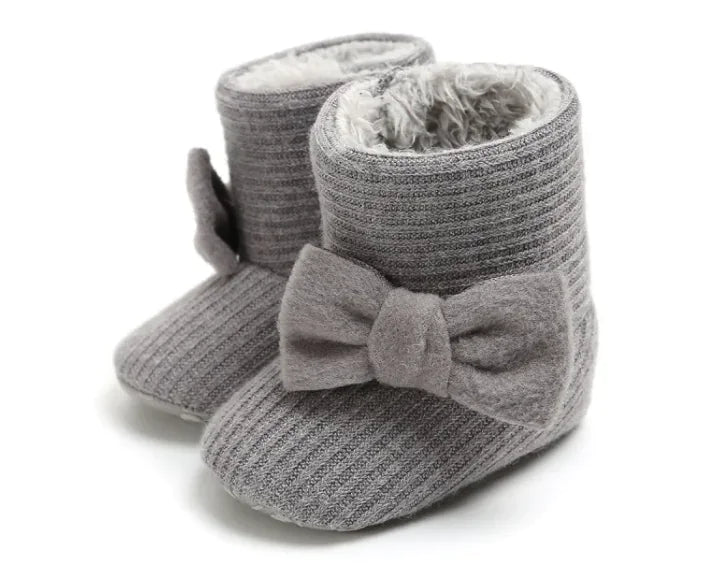 Cozy Sunflower Cotton Baby Boots