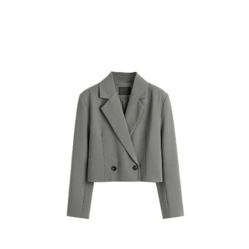 Women's Vintage Wool Blazer - Double Breasted