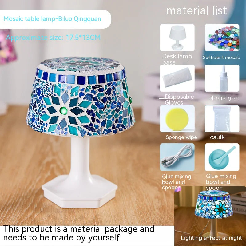 DIY Children's Mosaic Table Lamp