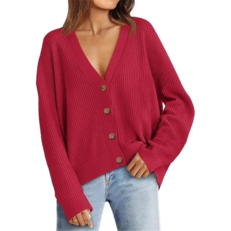 Women's Lightweight Button Cardigan